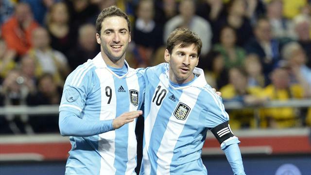 Higuain e Messi