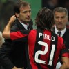 Massimiliano Allegri e Andrea Pirlo ai tempi del Milan